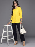 Indo Era Pintucks Longline Top