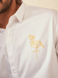 DENNISON Smart Spread Collar Casual Shirt