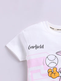 Happy Faces Boys Garfield Printed Pure Cotton T-shirt