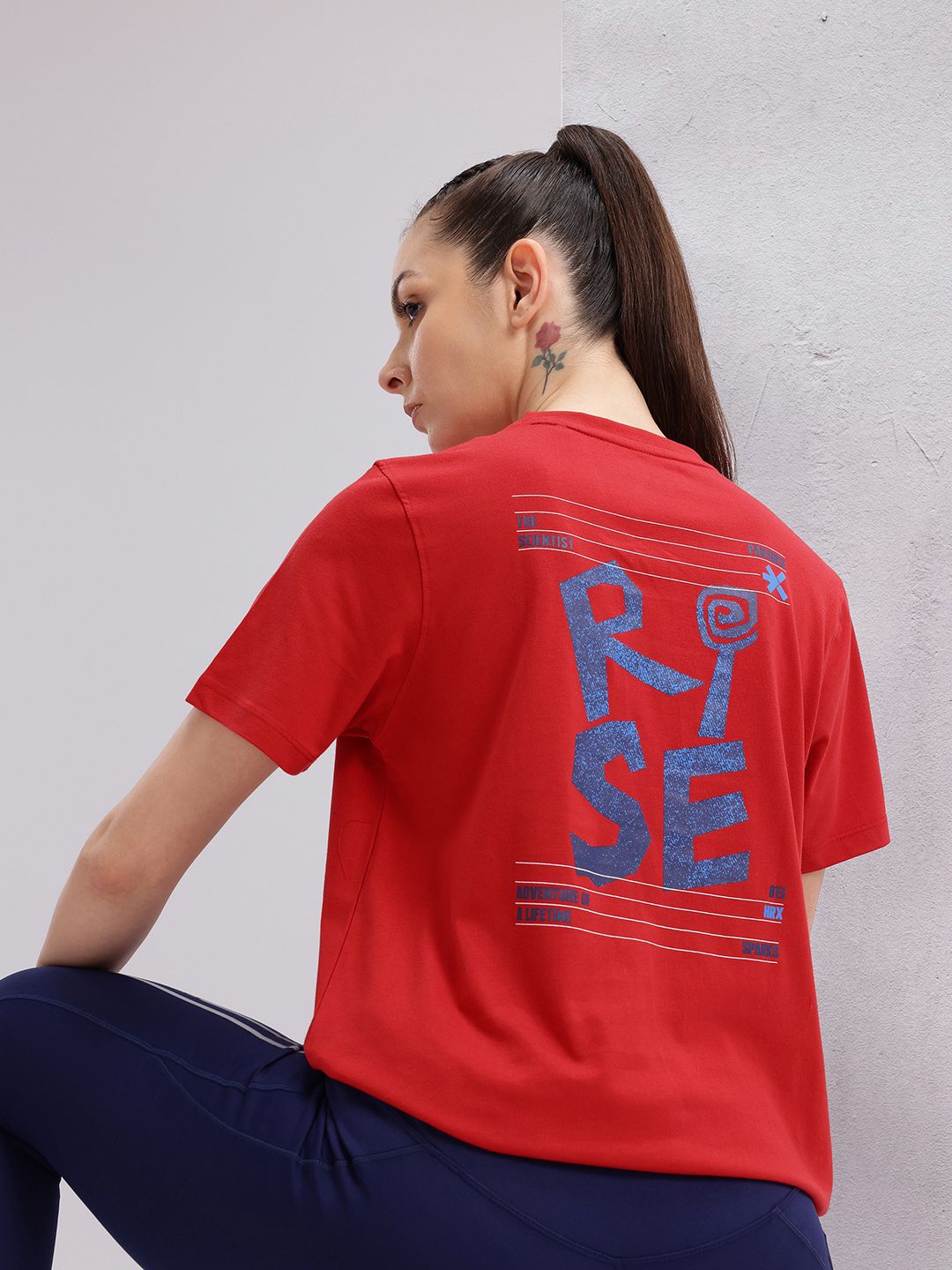 HRX by Hrithik Roshan Typography Printed T-shirt