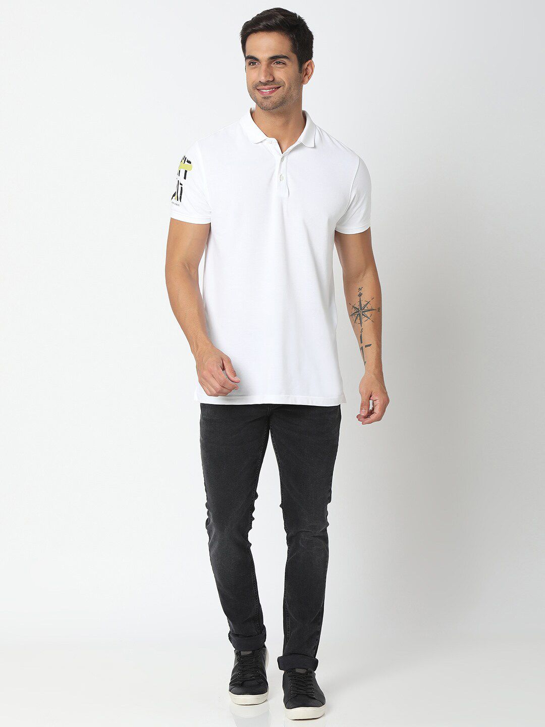 SPYKAR Men Black Slim Fit Low-Rise Jeans