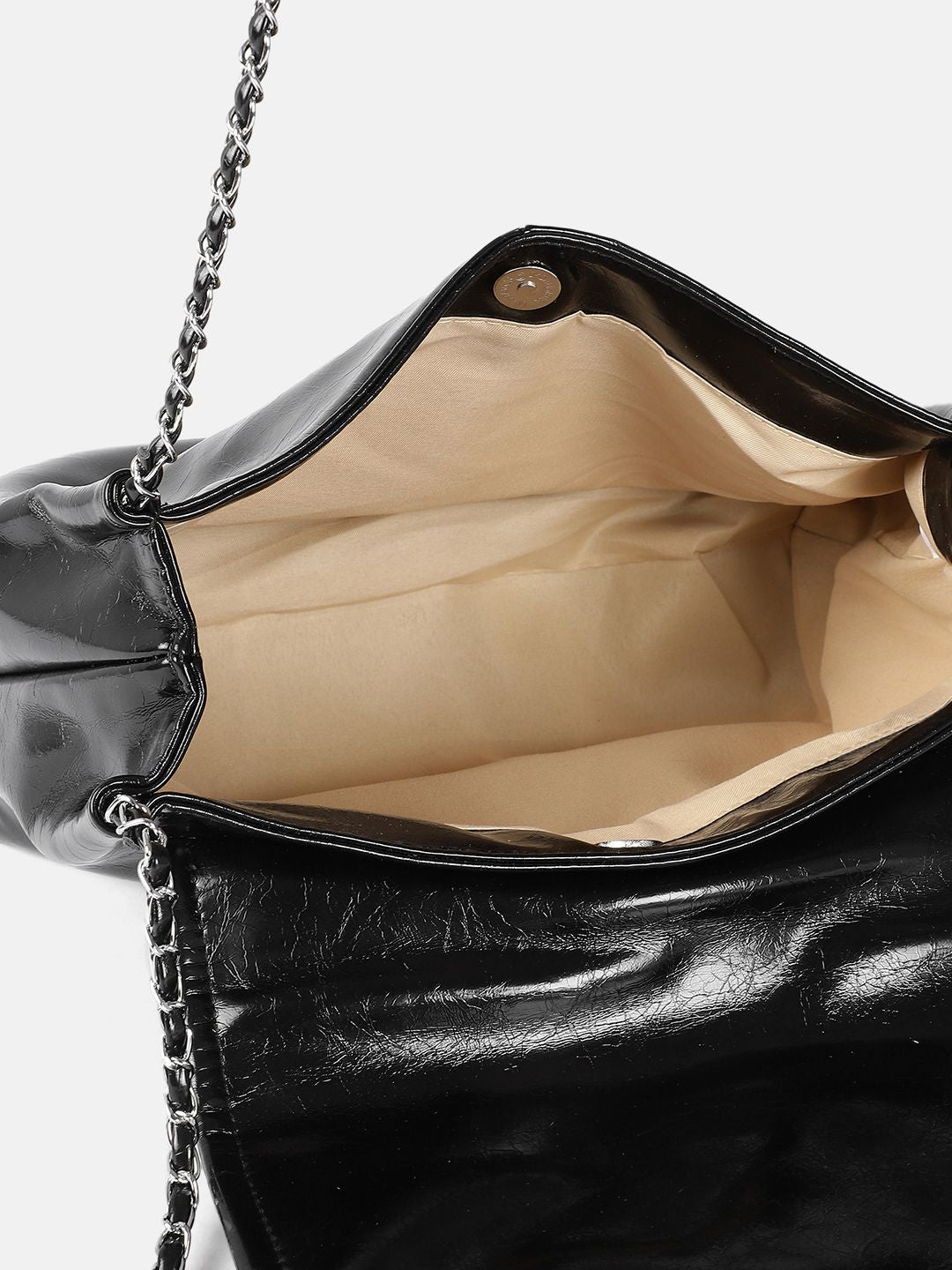 DressBerry Textured Structured Shoulder Bag