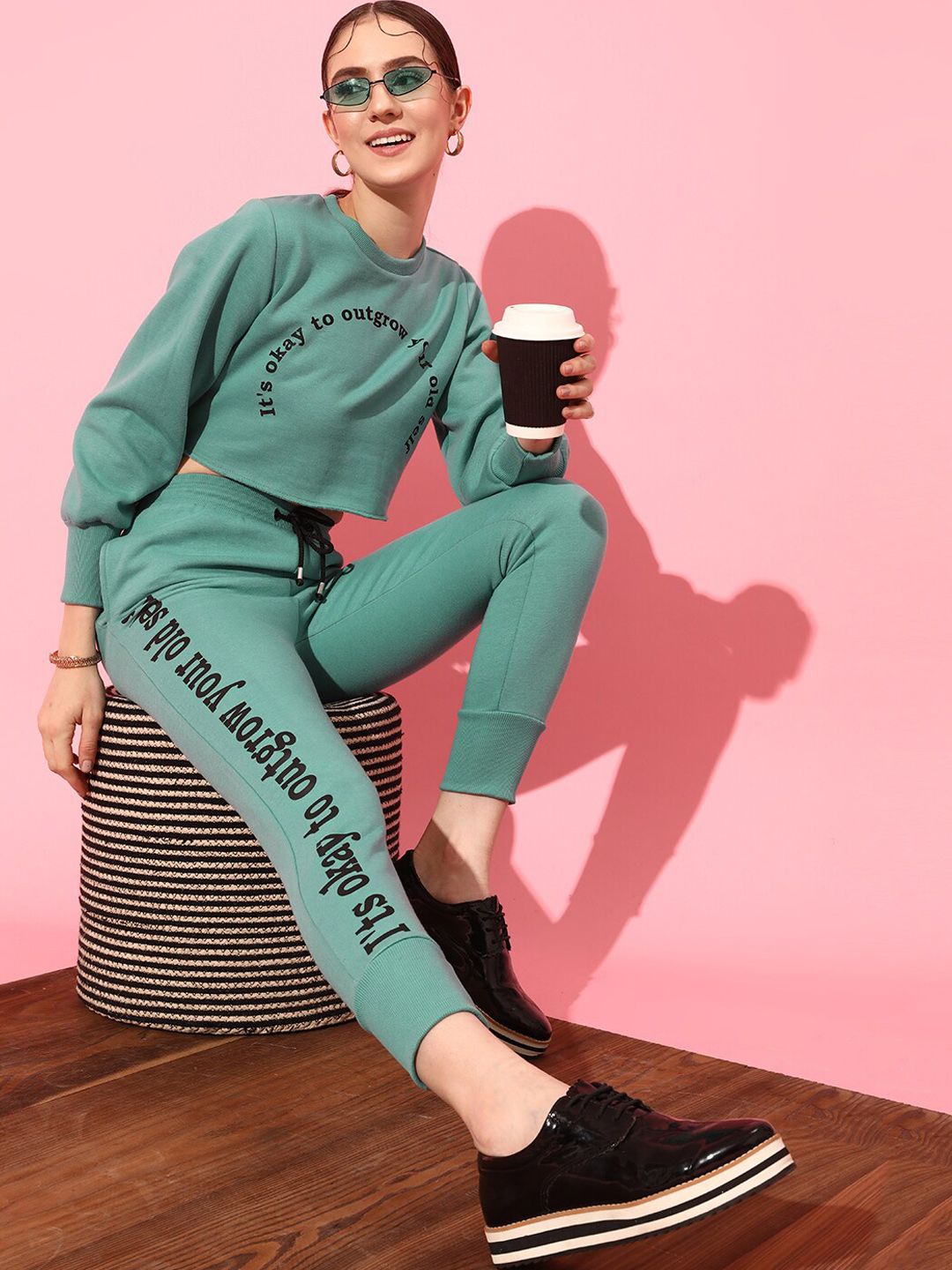 STREET 9 Women Slim Fit Low-Rise Pure Cotton Trousers