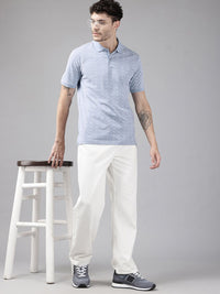 Park Avenue Geometric Print Polo Collar T-shirt