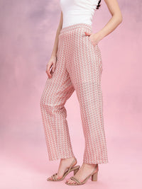 DressBerry Women Chevron Design Trousers