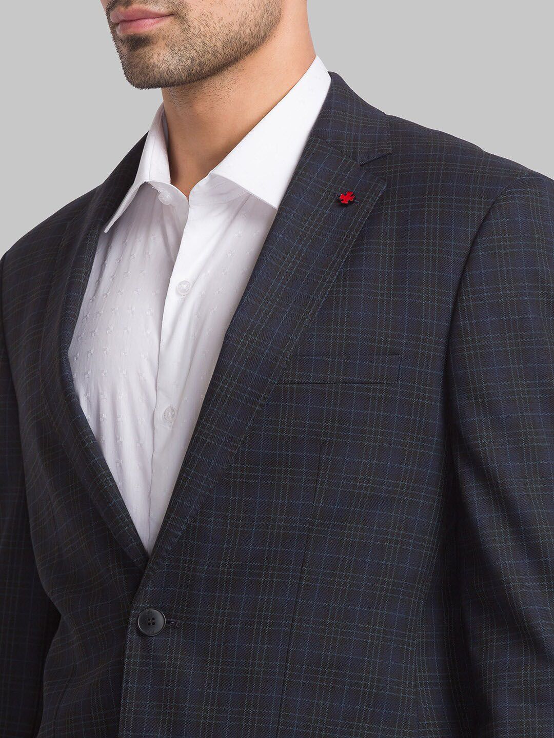 Raymond Men Checked Single Breasted Formal Blazers
