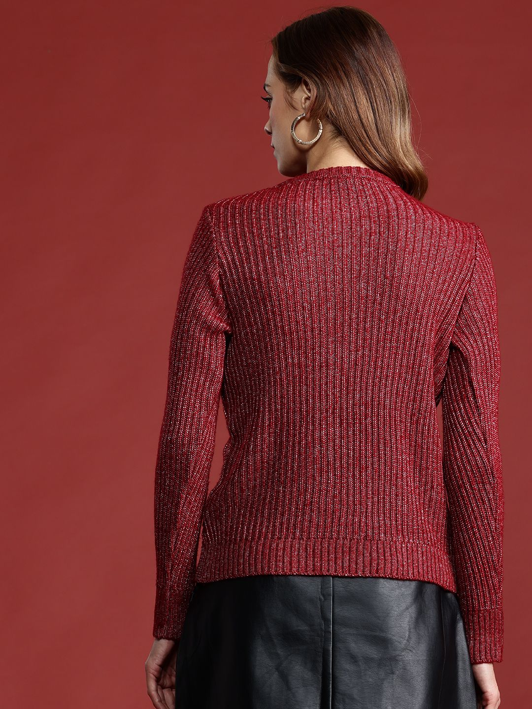 all about you Acrylic Knitted Pullover