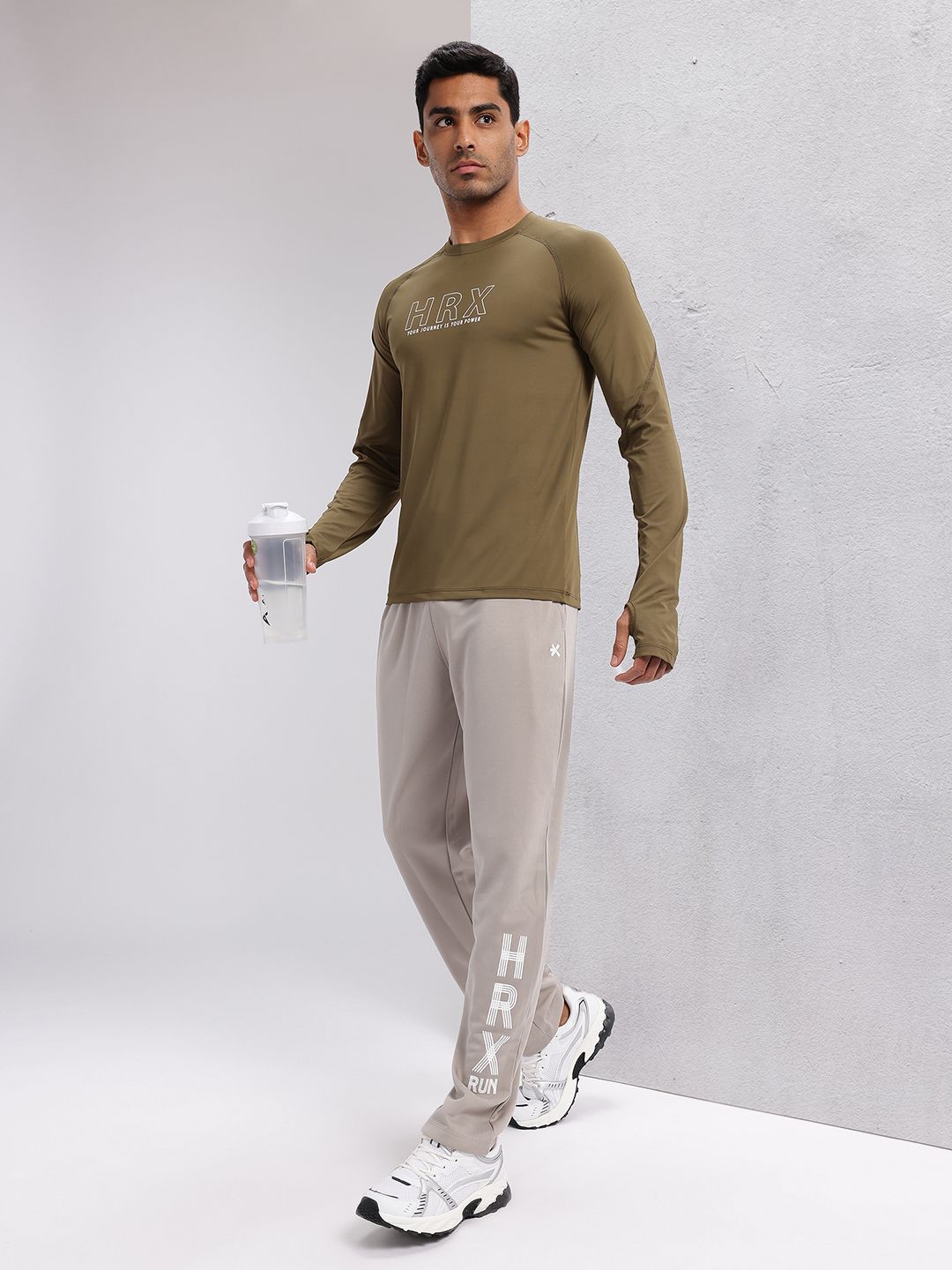 HRX by Hrithik Roshan Men Brand Logo Printed Rapid-Dry Training T-shirt