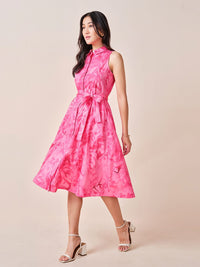 AND Printed Cotton Shirt Midi Dress