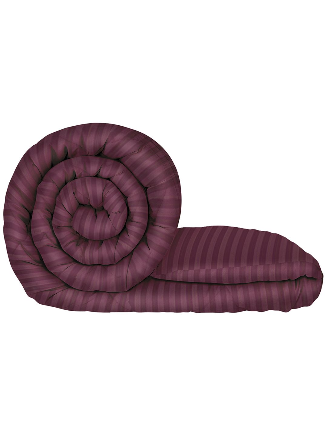Story@home Maroon Striped 180 GSM Ac Room Reversible Double Bed Comforter