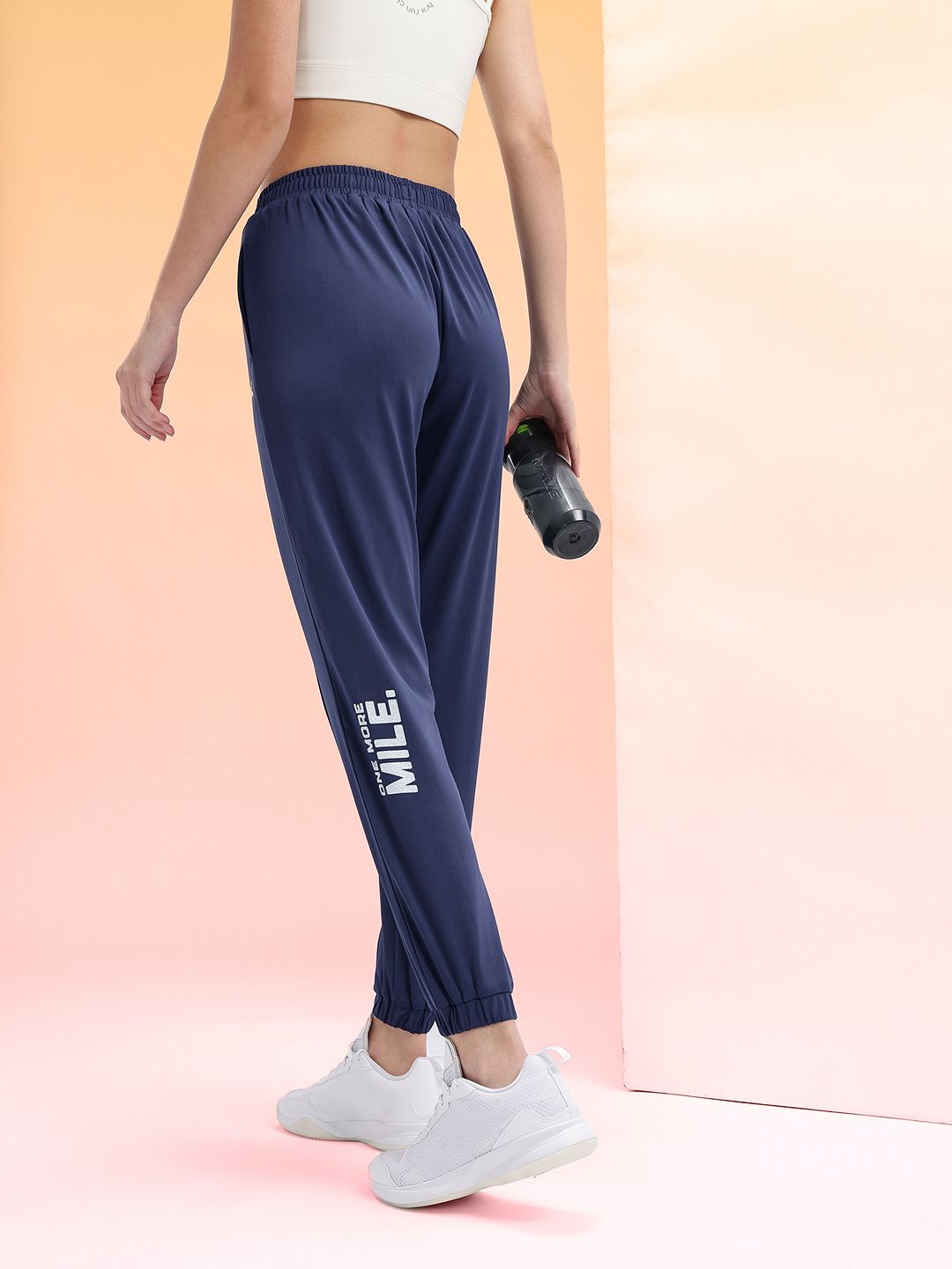 HRX by Hrithik Roshan Women Typography Detail Rapid-Dry Running Joggers