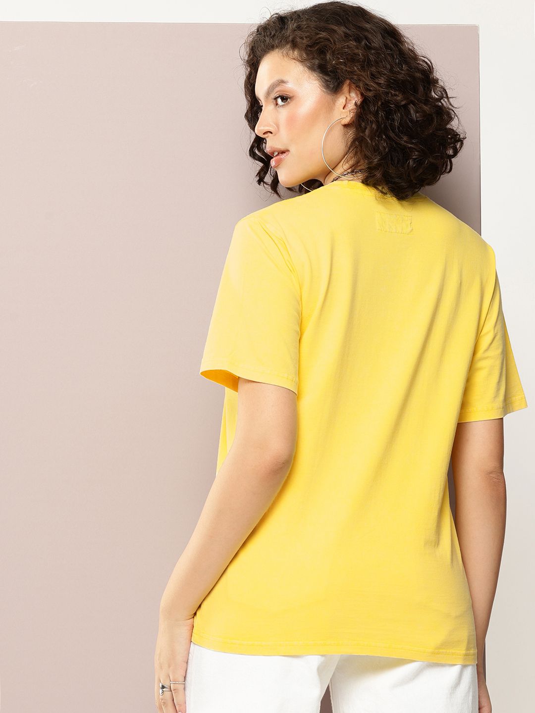 DILLINGER Women Oversized Printed Crew Neck Tshirt