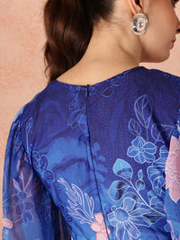 all about you Floral Printed Empire Dress