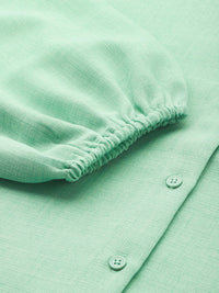 DressBerry Pure Cotton Drop-Shoulder Sleeve Shirt