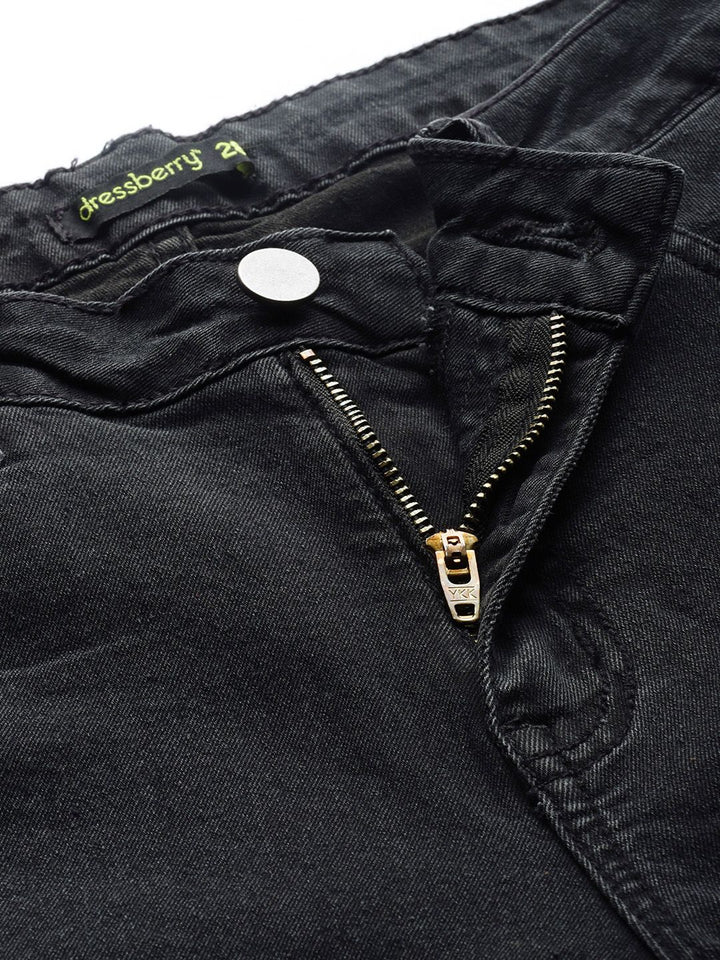 DressBerry Women Black Skinny Fit Mid-Rise Clean Look Stretchable Jeans