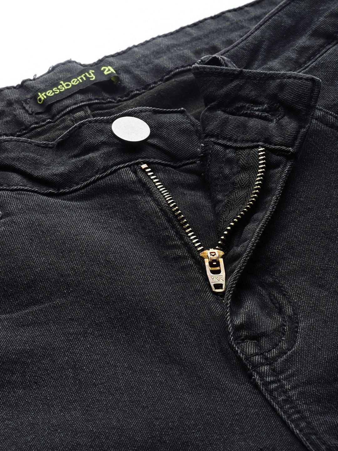 DressBerry Women Black Skinny Fit Mid-Rise Clean Look Stretchable Jeans