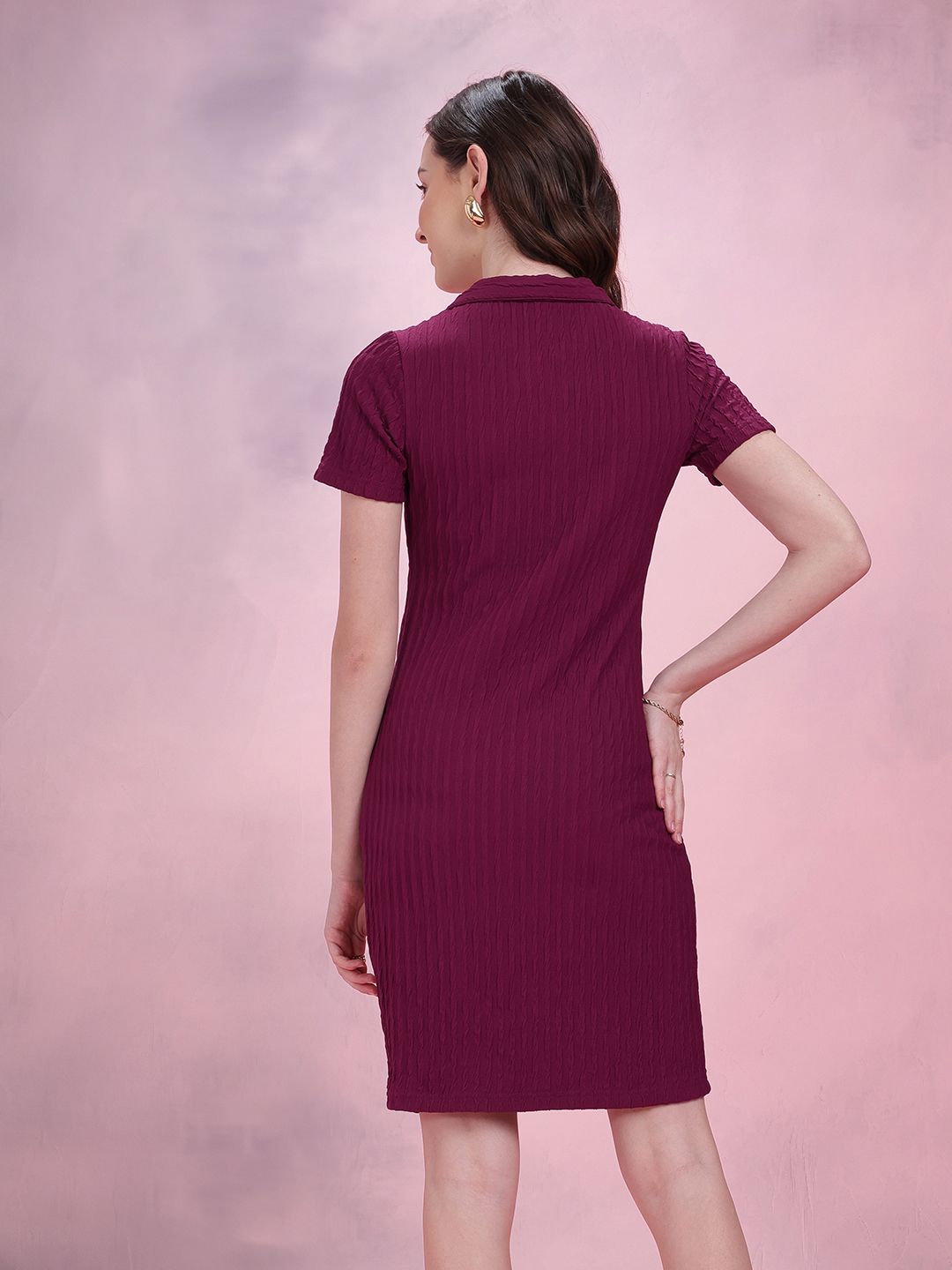 DressBerry Textured Bodycon Dress