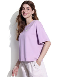 DressBerry Lavender Haze Little Hearts Oversized T-shirt