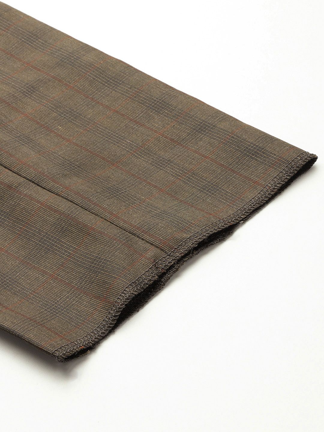 Raymond Men Checked Slim Fit Formal Trousers