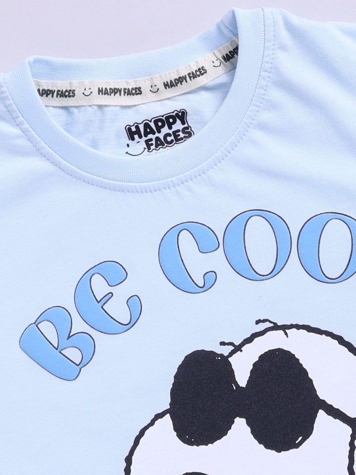 Happy Faces Boys Snoopy Printed Pure Cotton T-shirt