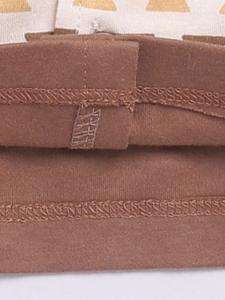 Moms Love Infant Boys Printed Pure Cotton Shirt with Joggers