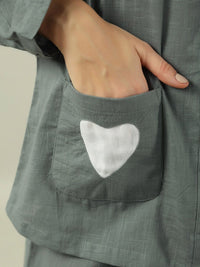 SANSKRUTIHOMES Green Pure Cotton Night suit