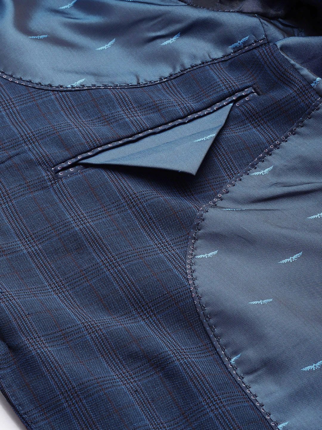 Park Avenue Checked Single Breasted Super Slim Fit 2 Piece Formal Suits