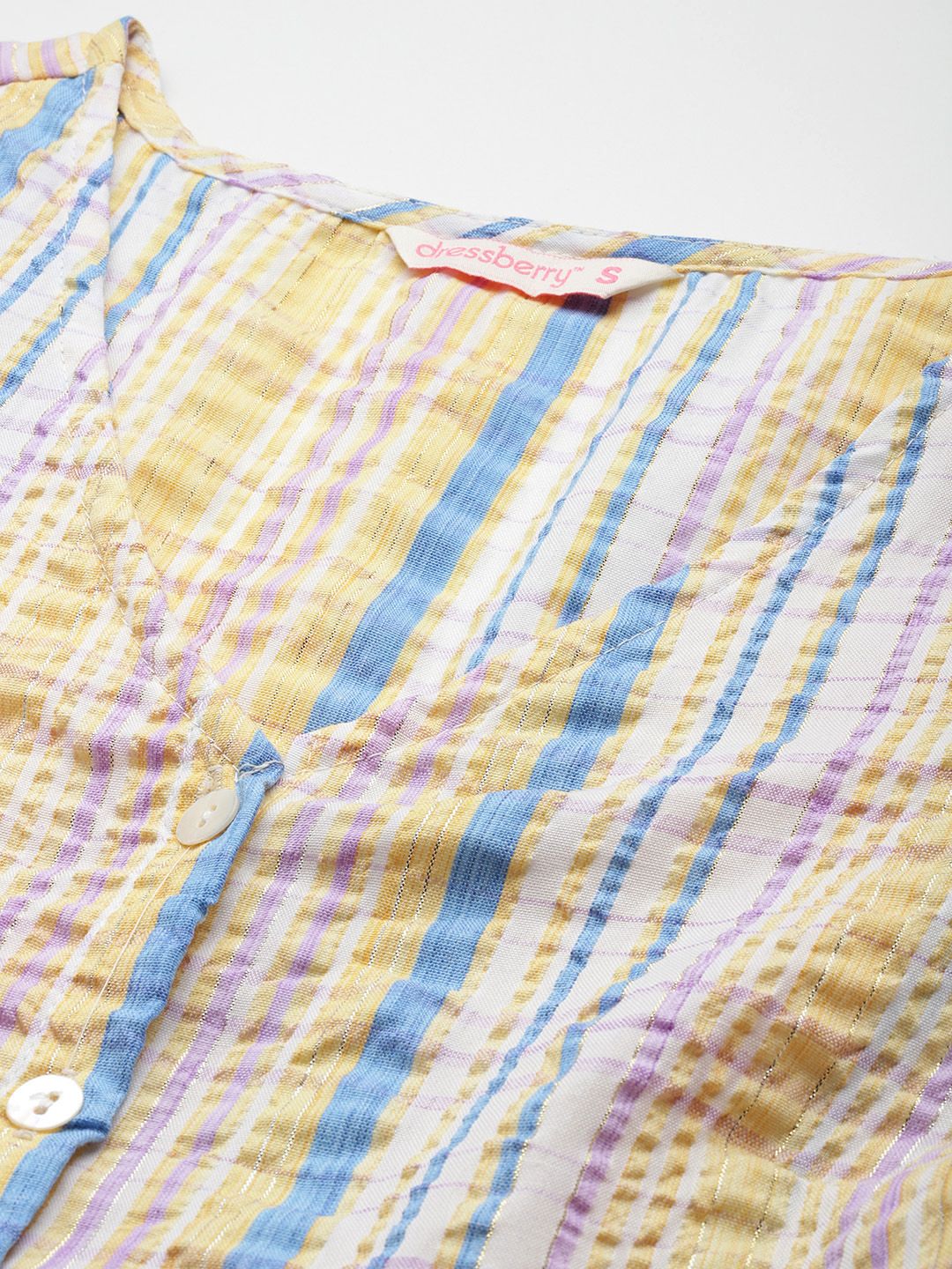 DressBerry Striped A-Line Midi Dress