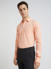 Park Avenue Self Design Slim Fit Pure Cotton Formal Shirt