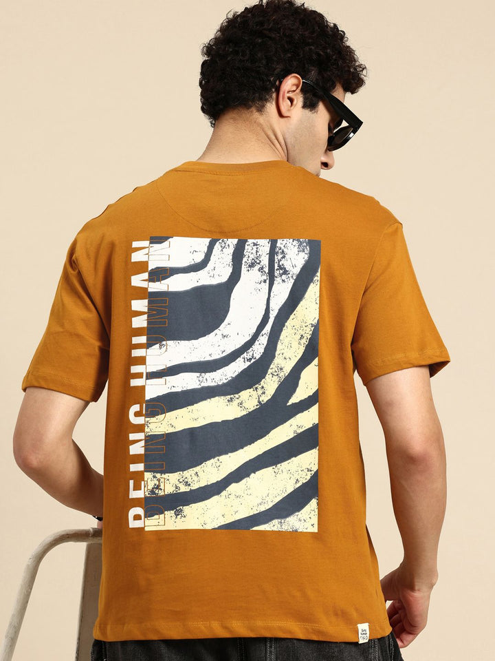 Being Human Graphic Printed Drop-Shoulder Sleeves Pure Cotton Easy Fit T-shirt