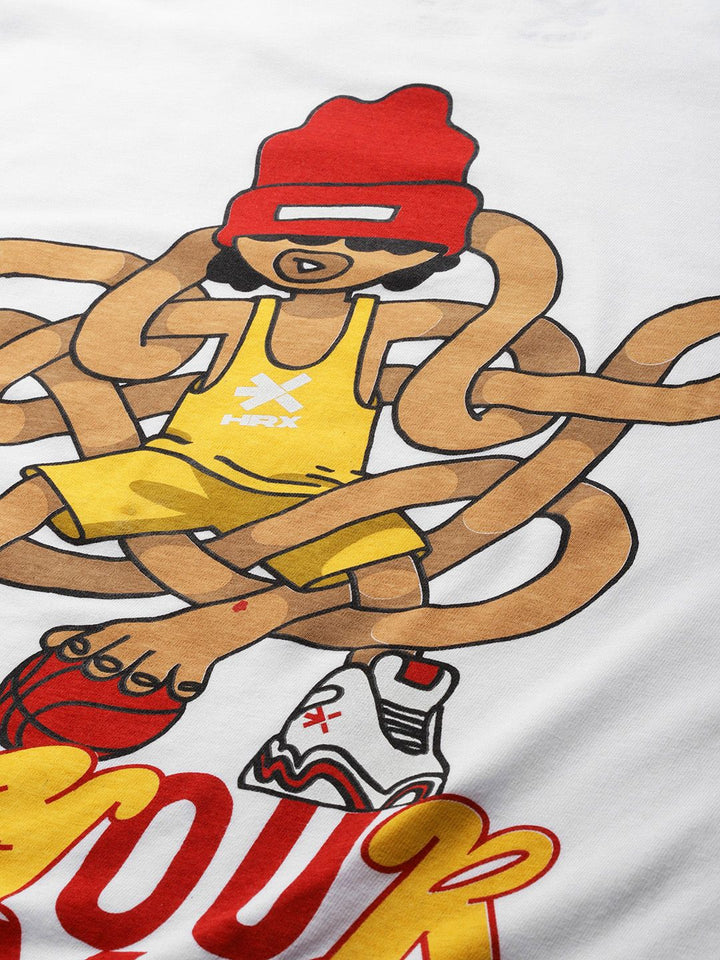 HRX by Hrithik Roshan Placement Print Regular Fit Lifestyle T-shirt