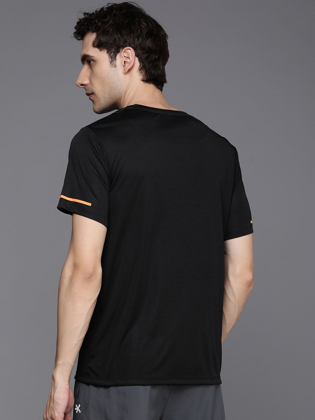 HRX by Hrithik Roshan Typography Printed Rapid-Dry Antimicrobial Training T-shirt