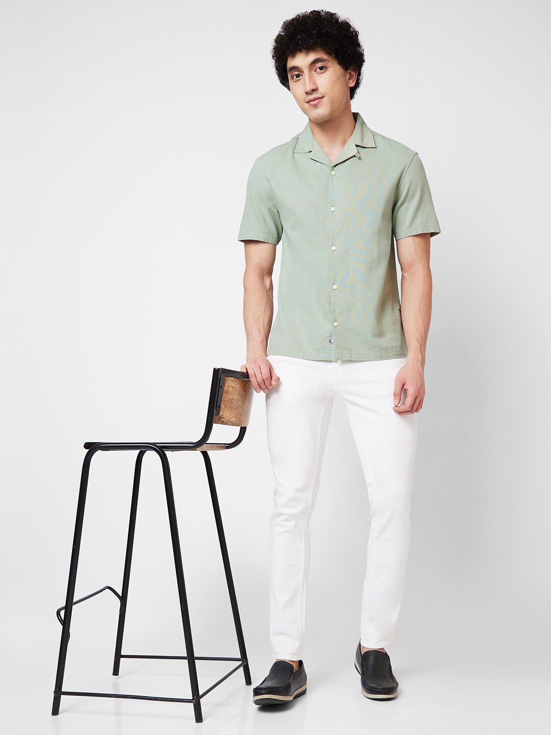 SPYKAR Short Sleeves Pure Cotton Casual Shirt