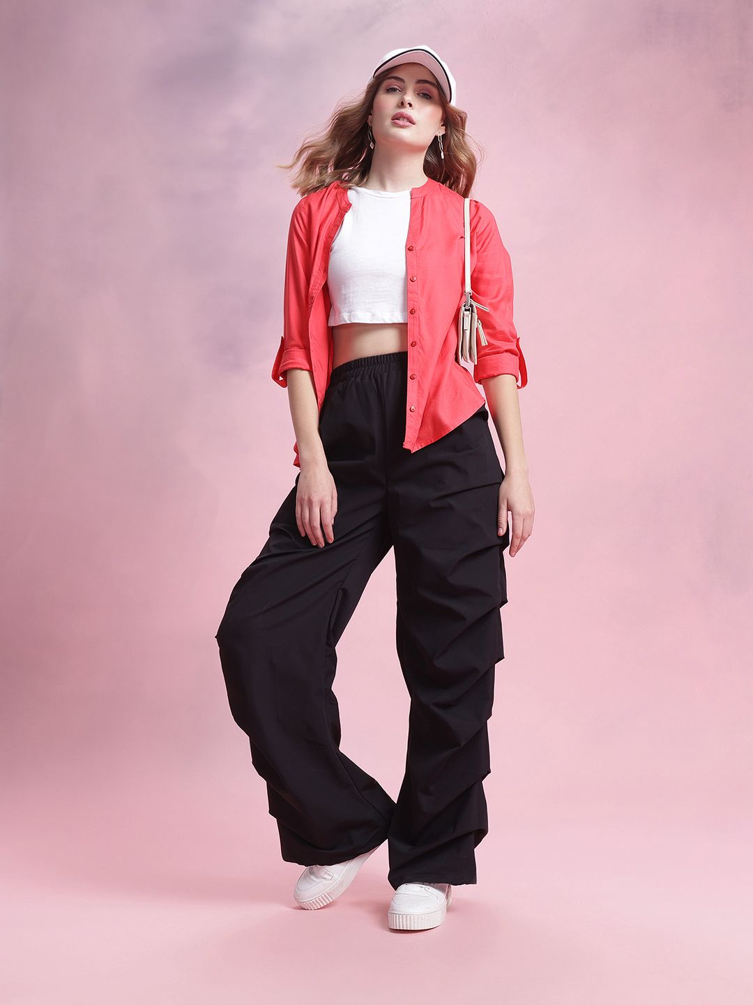 DressBerry Mandarin Collar Casual Shirt