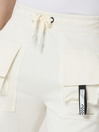 Spykar Men Straight Fit High Rise Track Pant