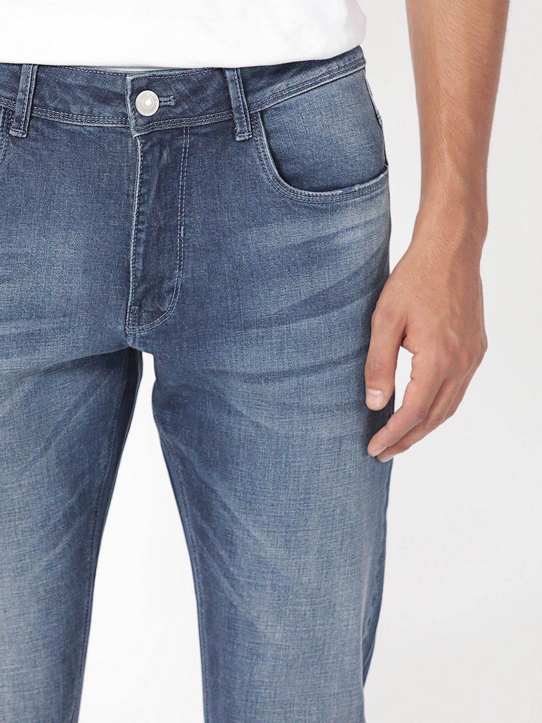 RARE RABBIT Men Toke Slim Fit Cotton Jeans