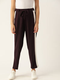 DressBerry Women Burgundy Trousers