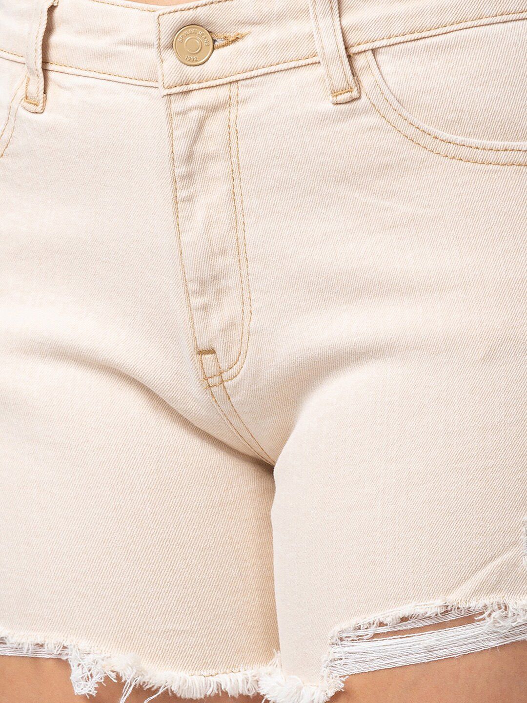 SPYKAR Women Slim Fit Denim Shorts