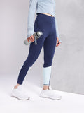 HRX by Hrithik Roshan Women Colourblock Rapid-Dry Running Tights