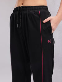 HRX by Hrithik Roshan Women Contrast Piping Rapid-Dry Training Track Pants