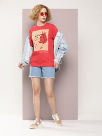 DILLINGER Graphic Printed Oversized Pure Cotton T-shirt