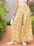DressBerry Women Petal Parade Swish-Swish Wide Leg Trousers