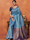 KALINI Woven Design Zari Banarasi Saree