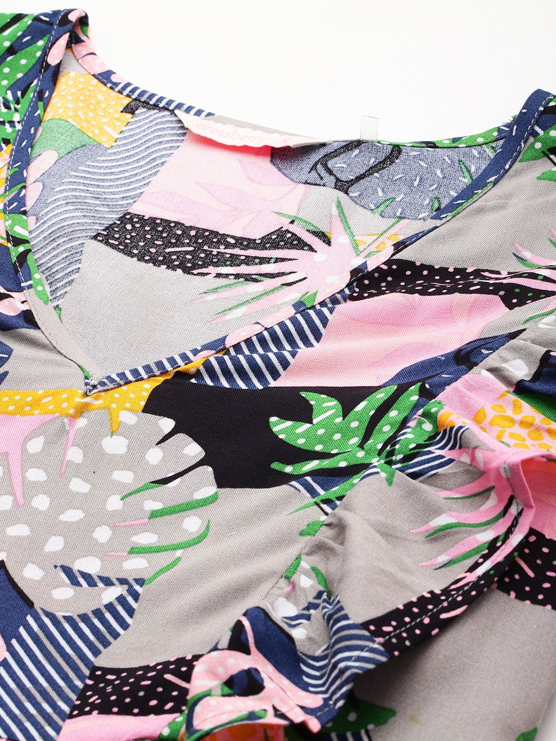 DressBerry Printed Ruffled Co-Ords