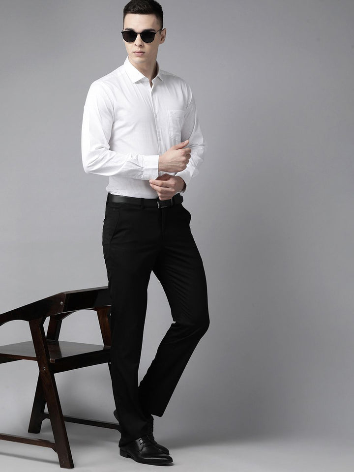 Park Avenue Men Pure Cotton Slim Fit Printed Formal Shirt