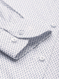 Raymond Slim Fit Floral Printed Pure Cotton Formal Shirt