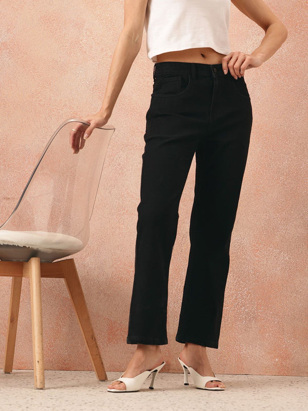 all about you Women Mid-Rise Stretchable Straight Fit Jeans