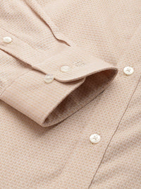 Raymond Slim Fit Geometric Self Designed Pure Cotton Formal Shirt