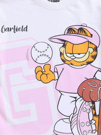 Happy Faces Boys Garfield Printed Pure Cotton T-shirt