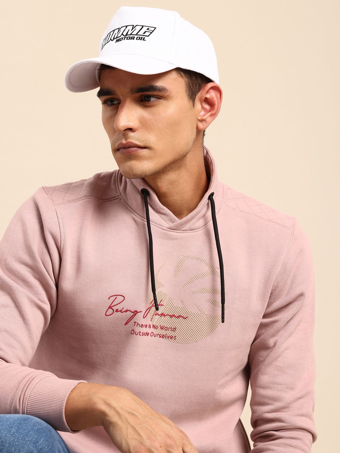 Being Human Brand Logo Printed Sweatshirt